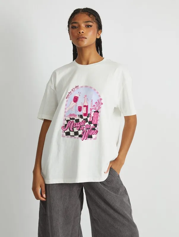 Magic In The Wine T-Shirt sold by Skinnydip London