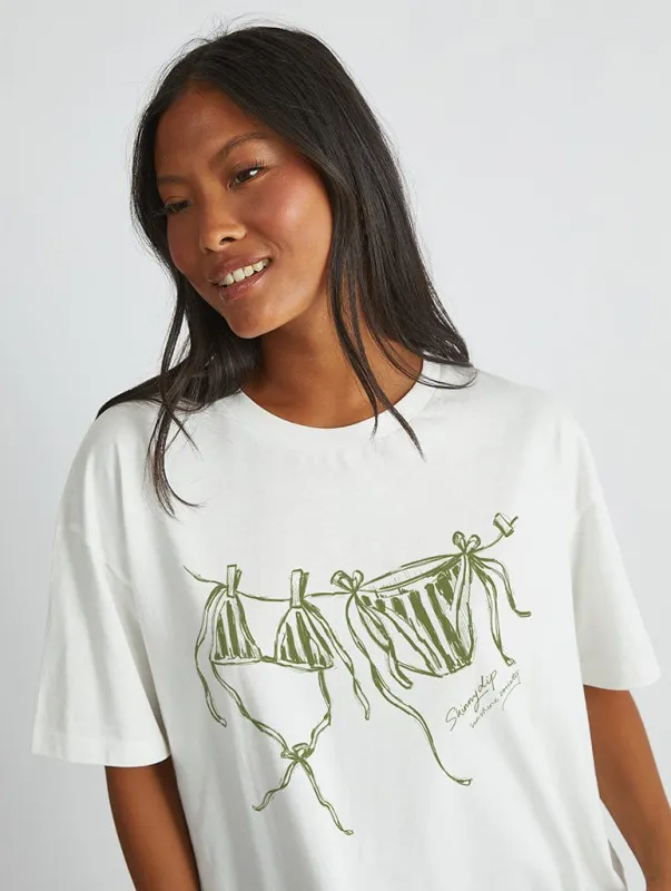 Hanging Bikini T-Shirt sold by Skinnydip London