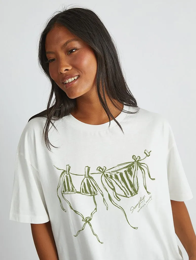 Hanging Bikini T-Shirt sold by Skinnydip London