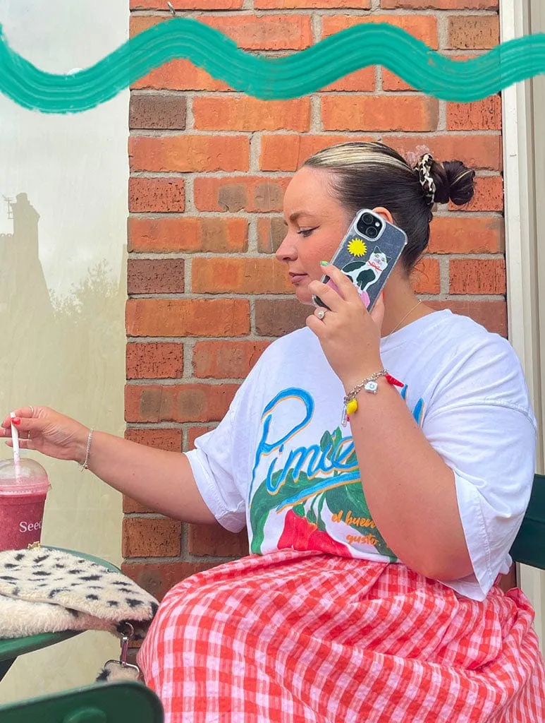 Kerrie Illustrates x Skinnydip Cat Shock iPhone Case sold by Skinnydip London product image thumbnail 3