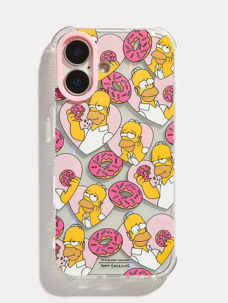 The Simpsons x Skinnydip Donut Lover Shock iPhone Case sold by Skinnydip London