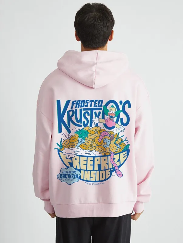 The Simpsons Krusty-O's Hoodie In Pink sold by Skinnydip London