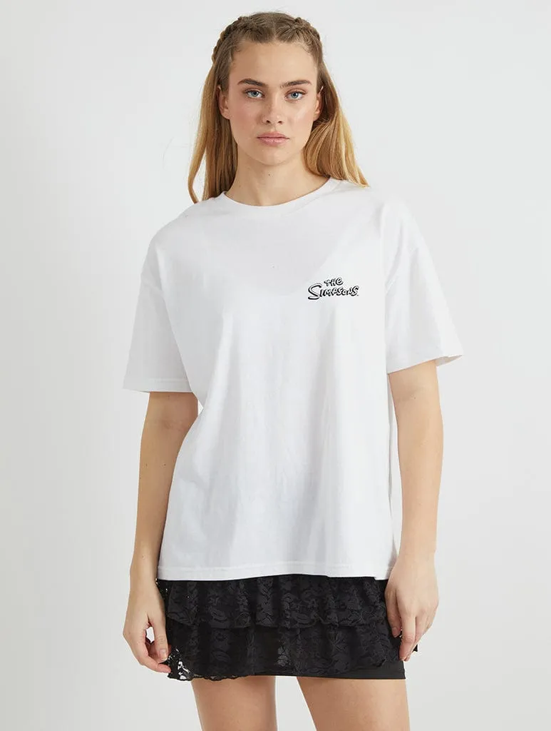 The Simpsons x Skinnydip Bumblebee Man T-Shirt in White sold by Skinnydip London product image thumbnail 2