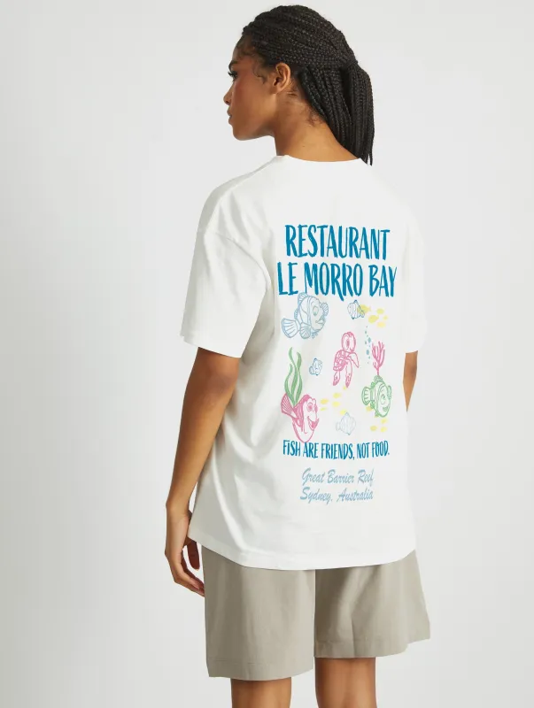 Disney Finding Nemo Restaurant Le Morro Bay T-Shirt In White sold by Skinnydip London