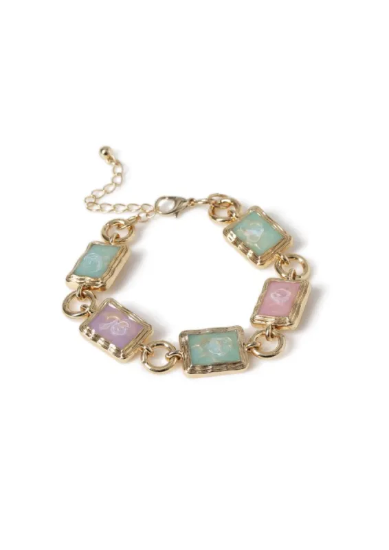Liars & Lovers Coloured Stone Bracelet sold by Skinnydip London