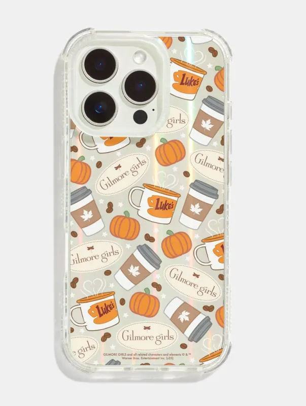 Gilmore Girls x Skinnydip Coffee Pattern Shock iPhone Case made by Skinnydip London