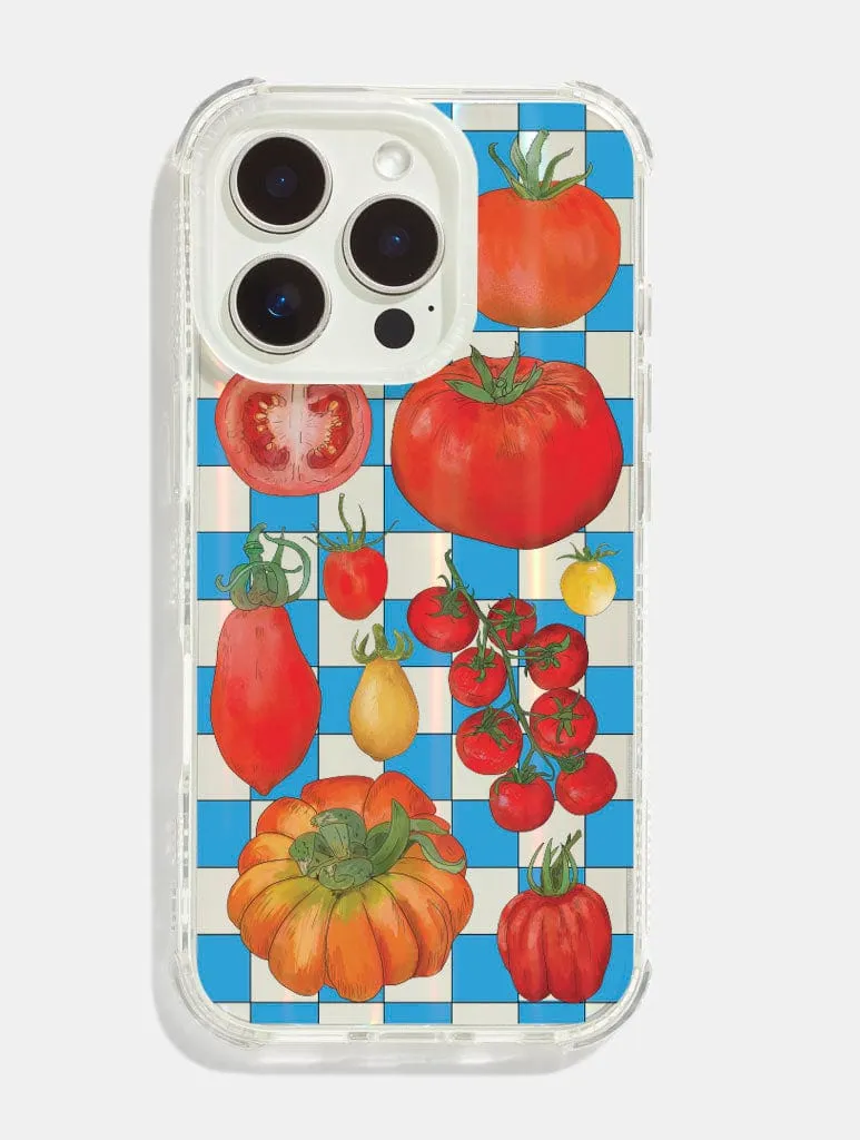 Natdraws x Skinnydip Tomato Girl Shock iPhone Case sold by Skinnydip London