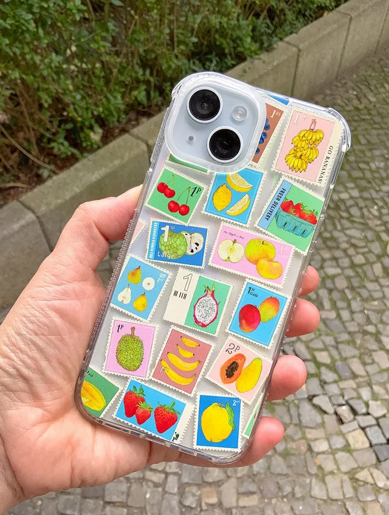 Natdraws x Skinnydip Fruit Postage Stamps Shock iPhone Case sold by Skinnydip London product image thumbnail 3