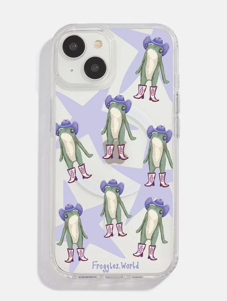 Froggles World x Skinnydip Cowgirl Frog MagSafe iPhone Case sold by Skinnydip London