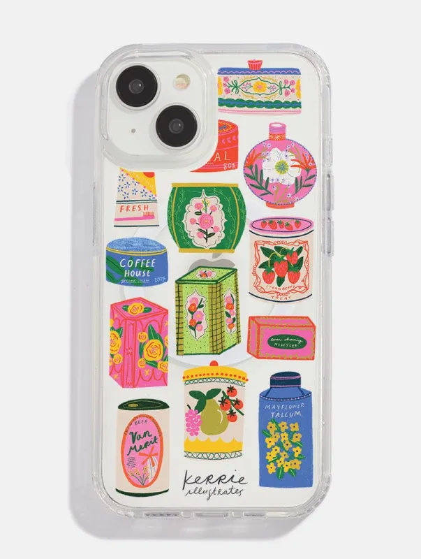 Kerrie Illustrates x Skinnydip Vintage Tins MagSafe iPhone Case sold by Skinnydip London