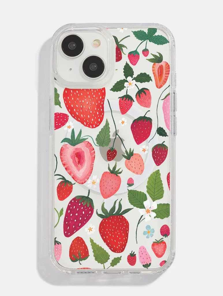 Kate Fox x Skinnydip Strawberries MagSafe iPhone Case sold by Skinnydip London