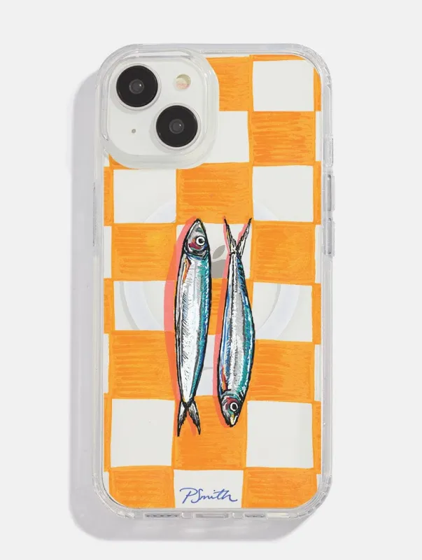 Pippa Smith Studio x Skinnydip Sardines On Check MagSafe iPhone Case sold by Skinnydip London