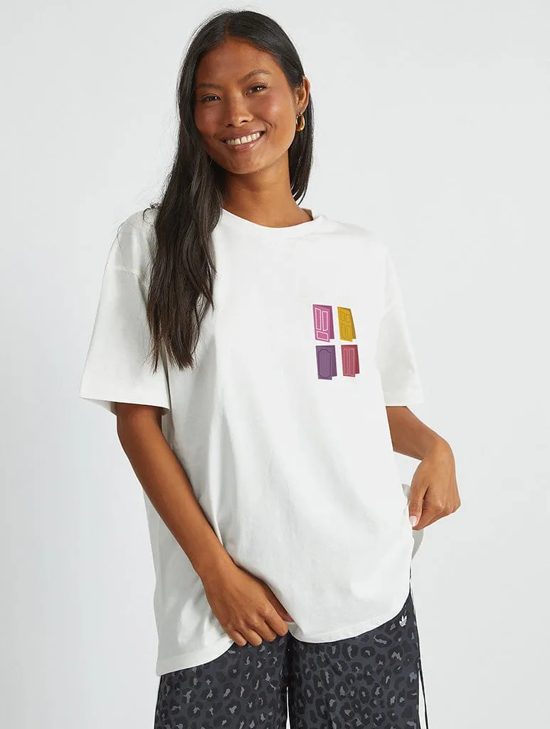 Disney Monsters Inc Doors Vintage T-Shirt In White sold by Skinnydip London product image thumbnail 2