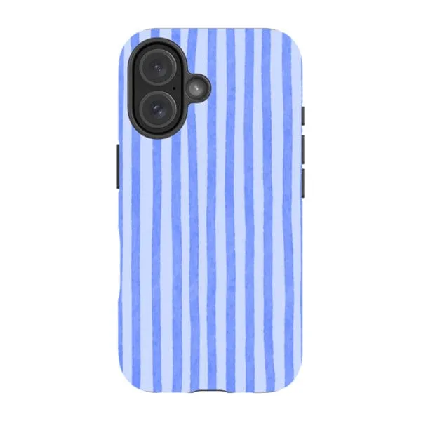 Blue Stripe Ultra Protective iPhone Case sold by Skinnydip London