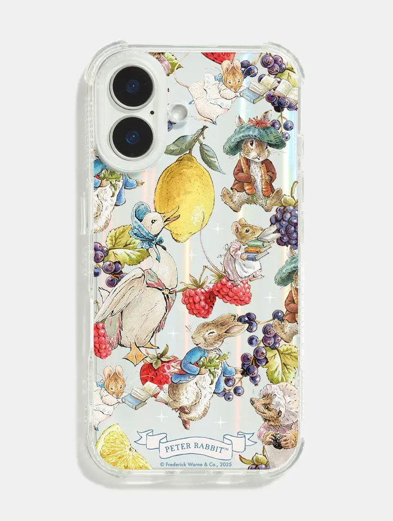 Peter Rabbit x Skinnydip Fruit And Friends Holo Shock iPhone Case sold by Skinnydip London