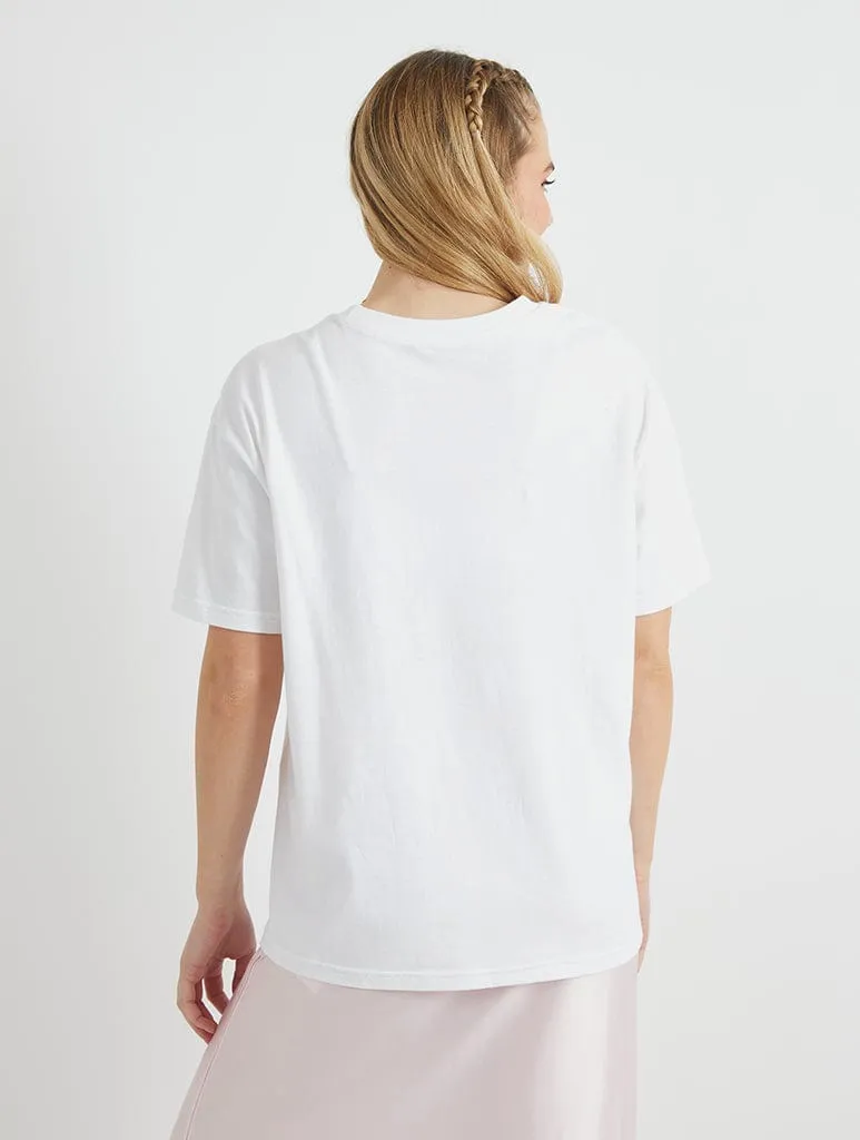 Pickle Slut T-Shirt In White sold by Skinnydip London product image thumbnail 2