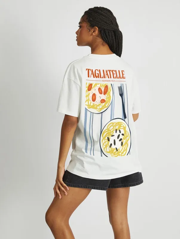 Tagliatelle T-Shirt sold by Skinnydip London