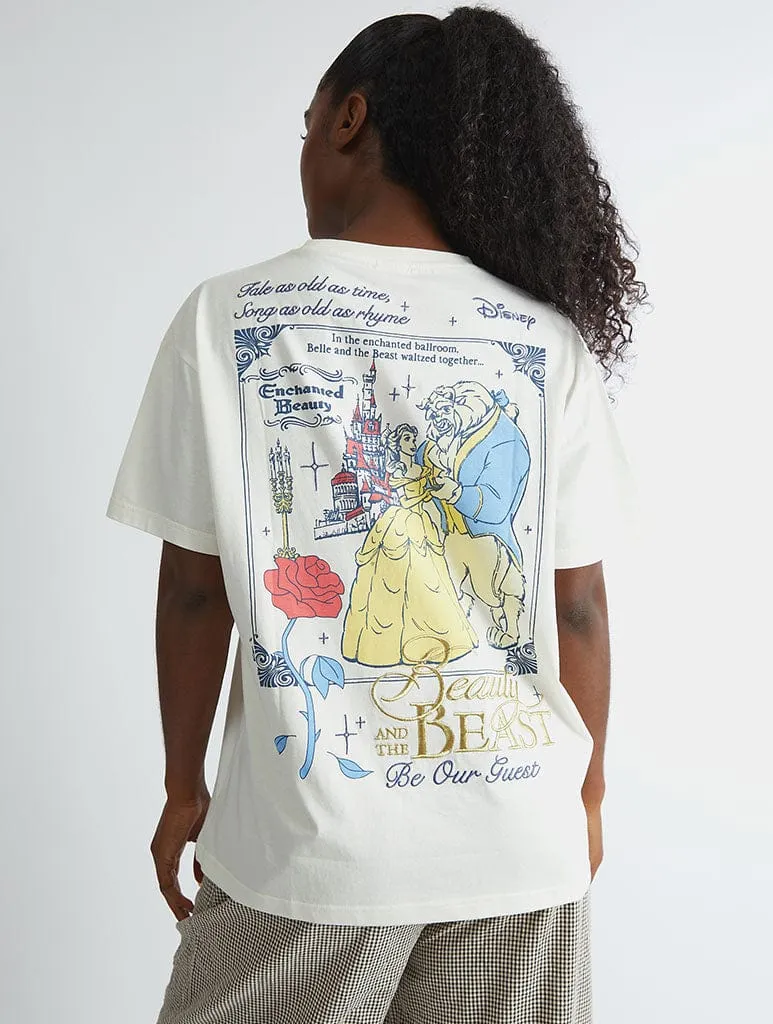 Disney Beauty and The Beast Poster T-Shirt sold by Skinnydip London