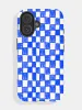 Blue Sketchy Checkerboard Ultra Protective iPhone Case sold by Skinnydip London