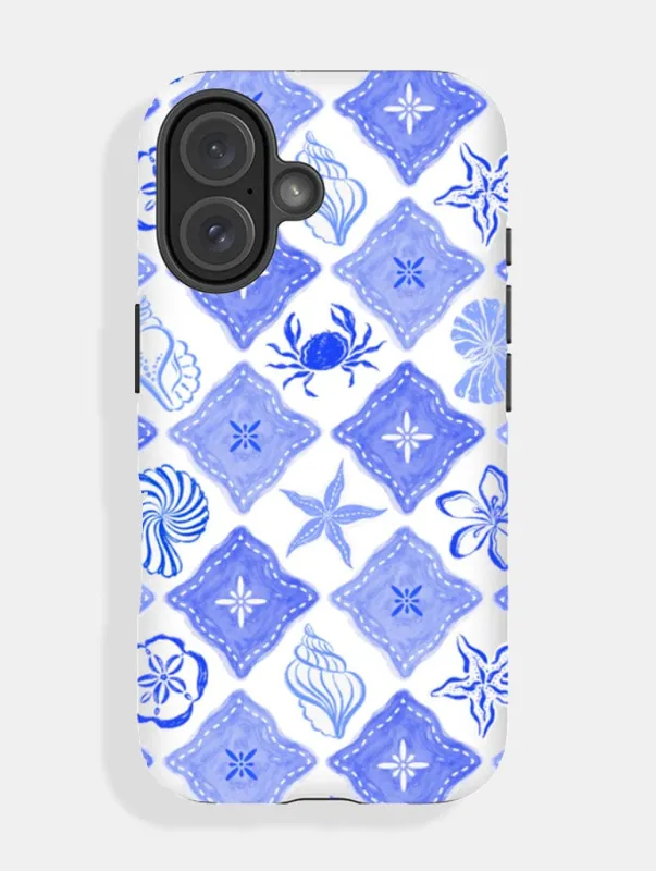 Tiled Shells Basket Ultra Protective iPhone Case sold by Skinnydip London