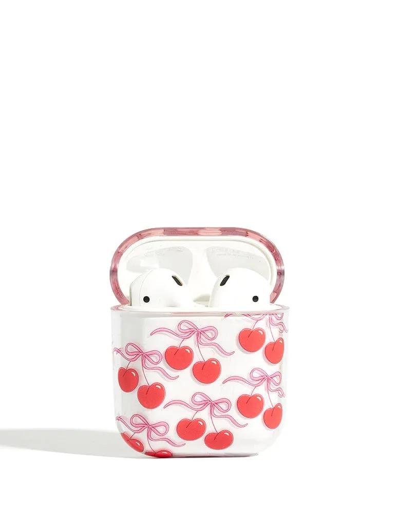 Cherry Bow AirPods Case sold by Skinnydip London product image thumbnail 2