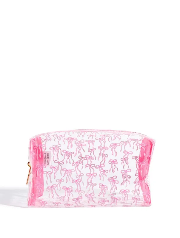 Ribbon Bow Make Up Bag sold by Skinnydip London