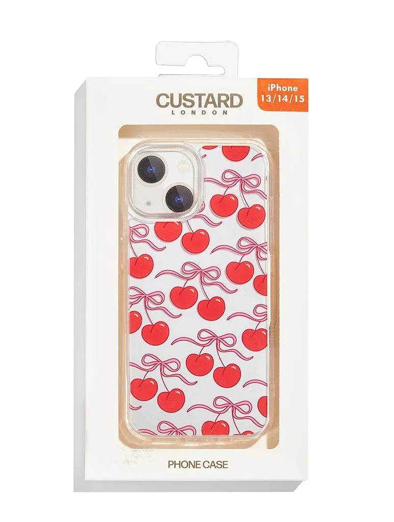 Custard Bow Cherry iPhone Case sold by Skinnydip London product image thumbnail 4