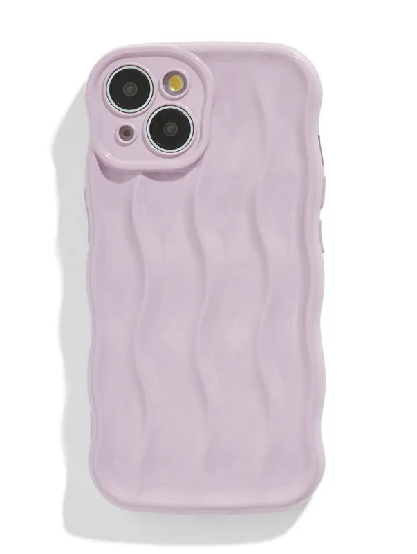 Pale Pink Wave Bubble iPhone Case sold by Skinnydip London