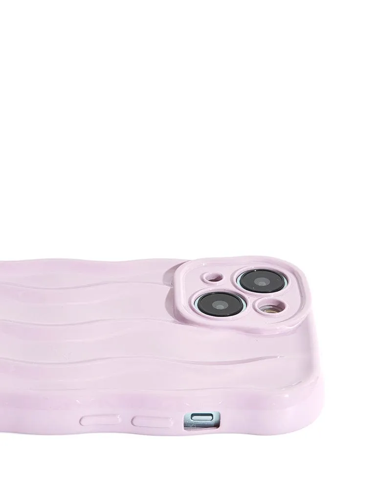 Pale Pink Wave Bubble iPhone Case sold by Skinnydip London product image thumbnail 2