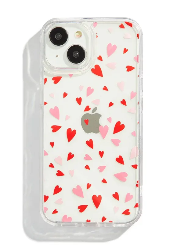 Custard Heart Confetti Case sold by Skinnydip London