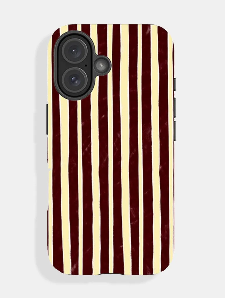 Yellow And Brown Sketchy Stripes Ultra Protective iPhone Case sold by Skinnydip London
