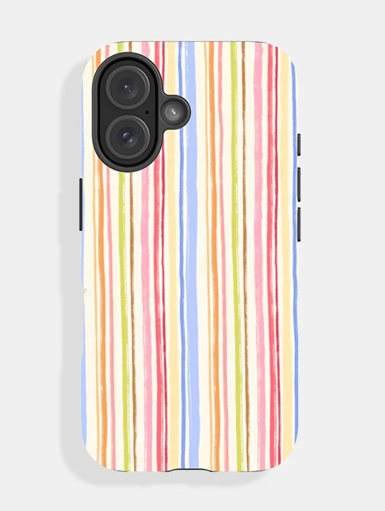 Colourful Stripes Ultra Protective iPhone Case sold by Skinnydip London