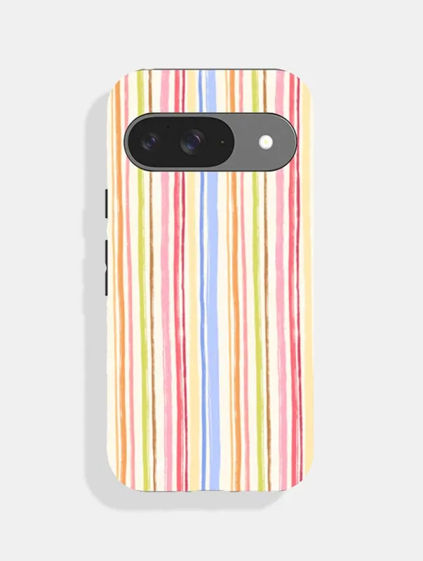 Colourful Stripes Ultra Protective Google Pixel Case sold by Skinnydip London