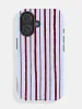 Brown And Blue Sketchy Stripes Ultra Protective iPhone Case sold by Skinnydip London