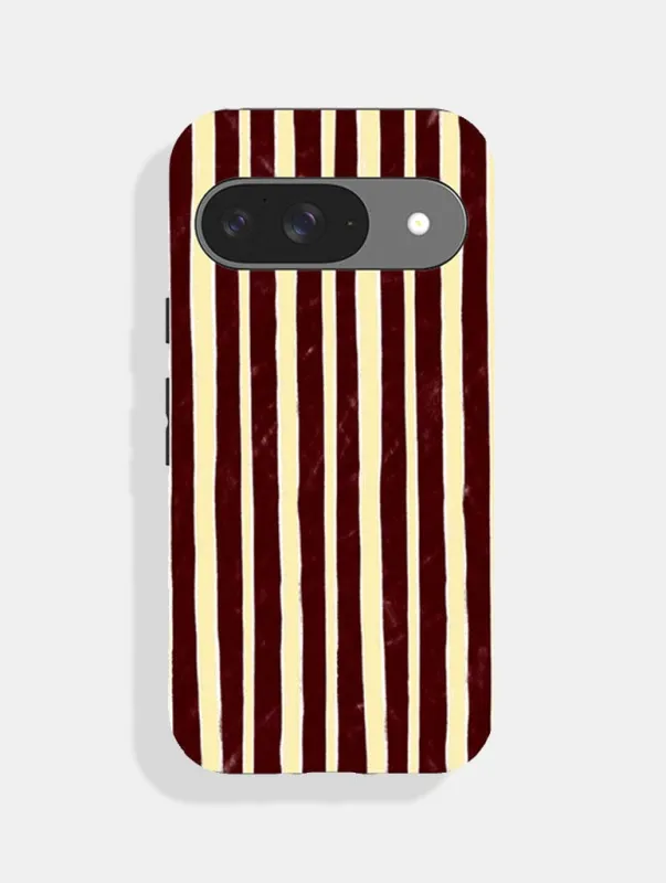 Yellow And Brown Sketchy Stripes Ultra Protective Google Pixel Case sold by Skinnydip London