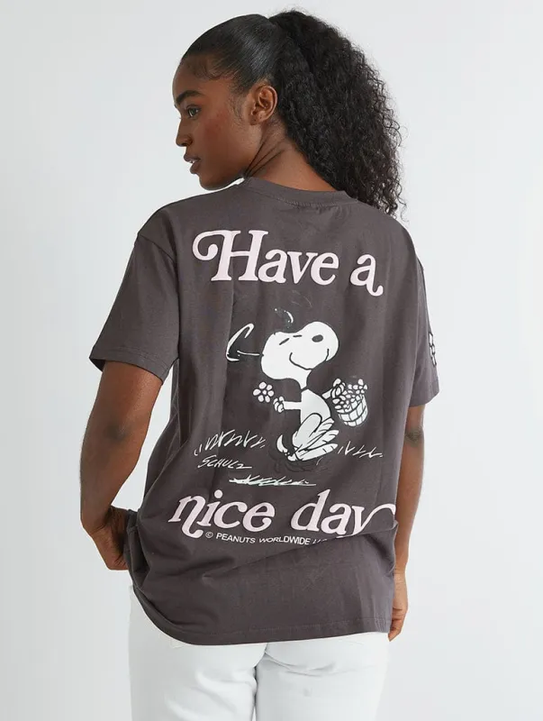 Peanuts x Skinnydip Snoopy Have A Nice Day T-Shirt sold by Skinnydip London