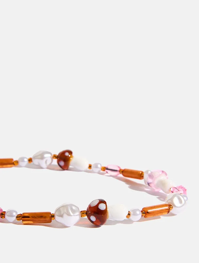 Autumn Mushroom Beaded Strap sold by Skinnydip London product image thumbnail 3