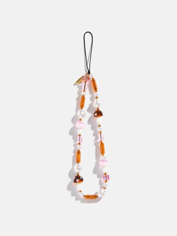 Autumn Mushroom Beaded Strap sold by Skinnydip London