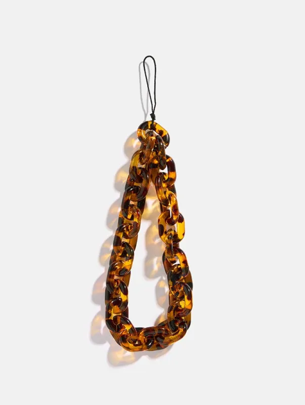 Brown Tortoise Shell Beaded Strap sold by Skinnydip London