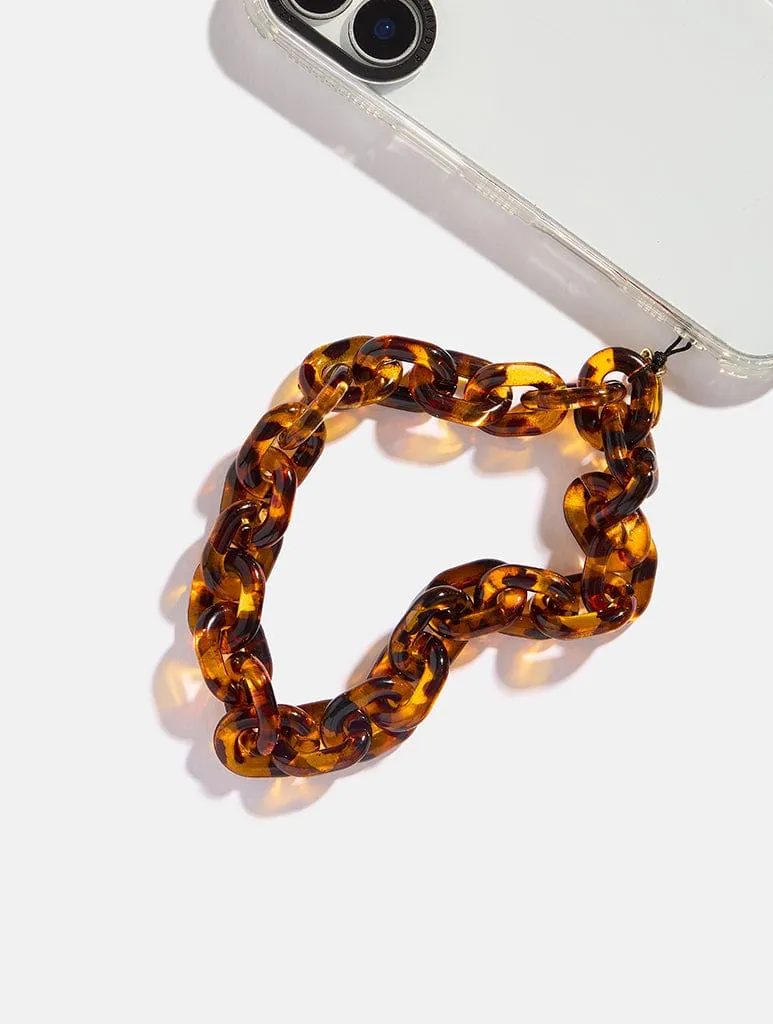 Brown Tortoise Shell Beaded Strap sold by Skinnydip London product image thumbnail 2