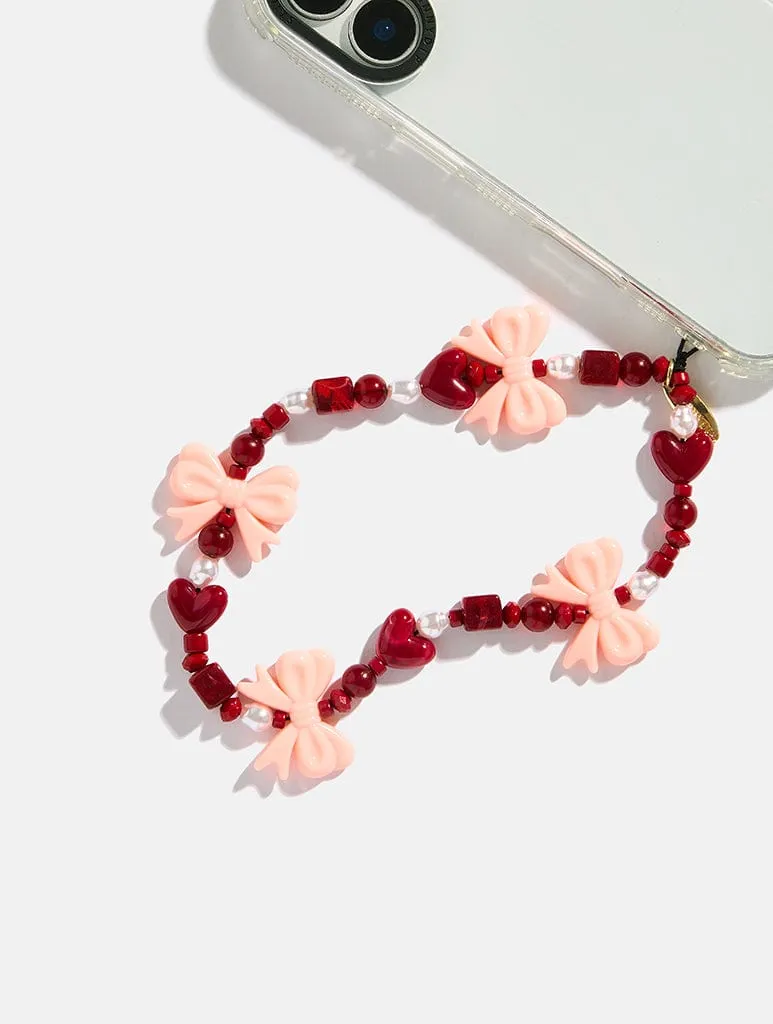 Burgundy Bows Beaded Strap sold by Skinnydip London product image thumbnail 2