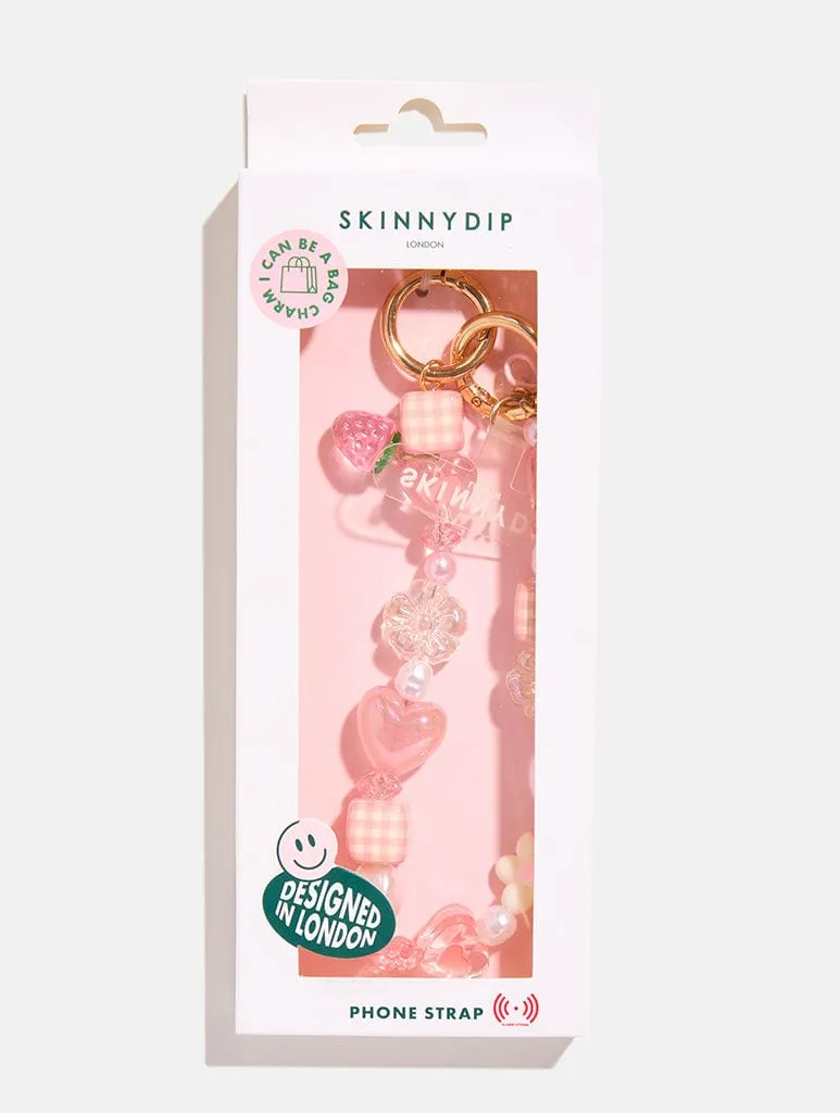 Chunky Pink Beaded Charm Strap sold by Skinnydip London product image thumbnail 4