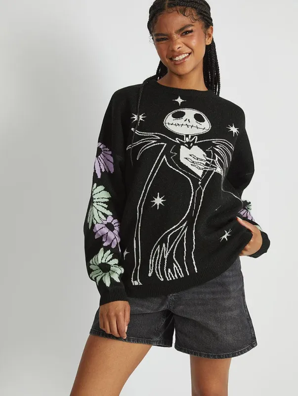 Disney Nightmare Before Christmas Jack Knitted Jumper sold by Skinnydip London
