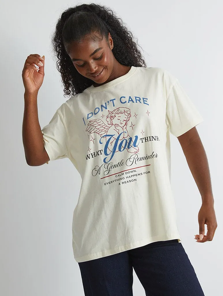 I Dont Care T-Shirt sold by Skinnydip London