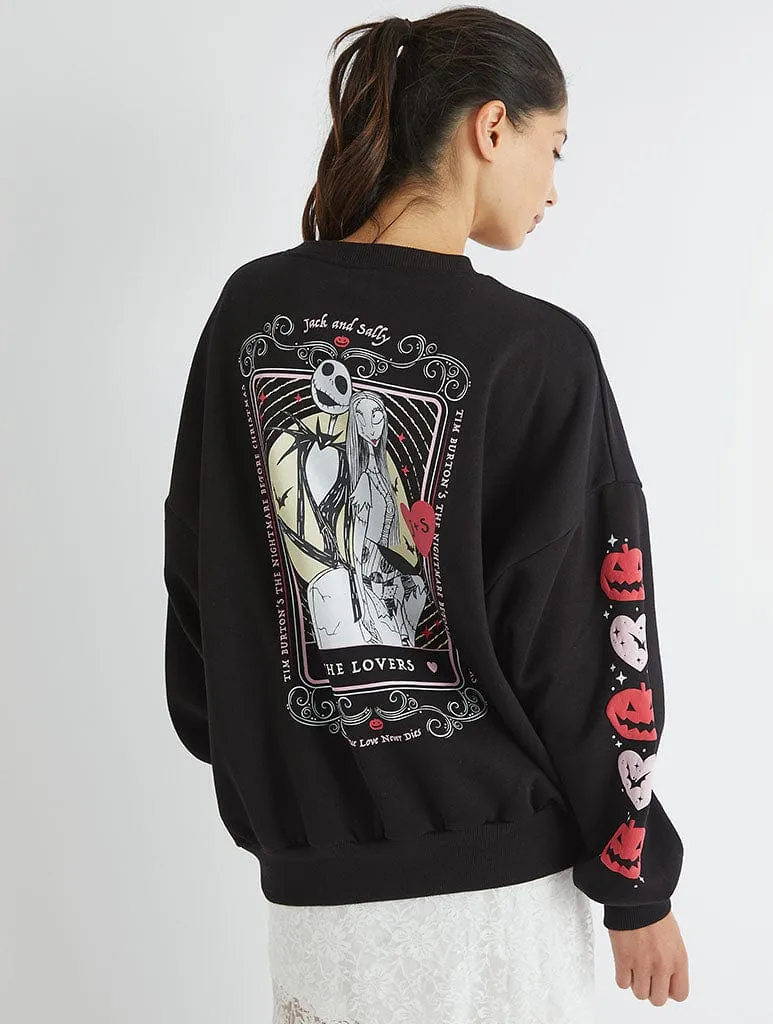 Disney The Nightmare Before Christmas Lovers Sweatshirt sold by Skinnydip London
