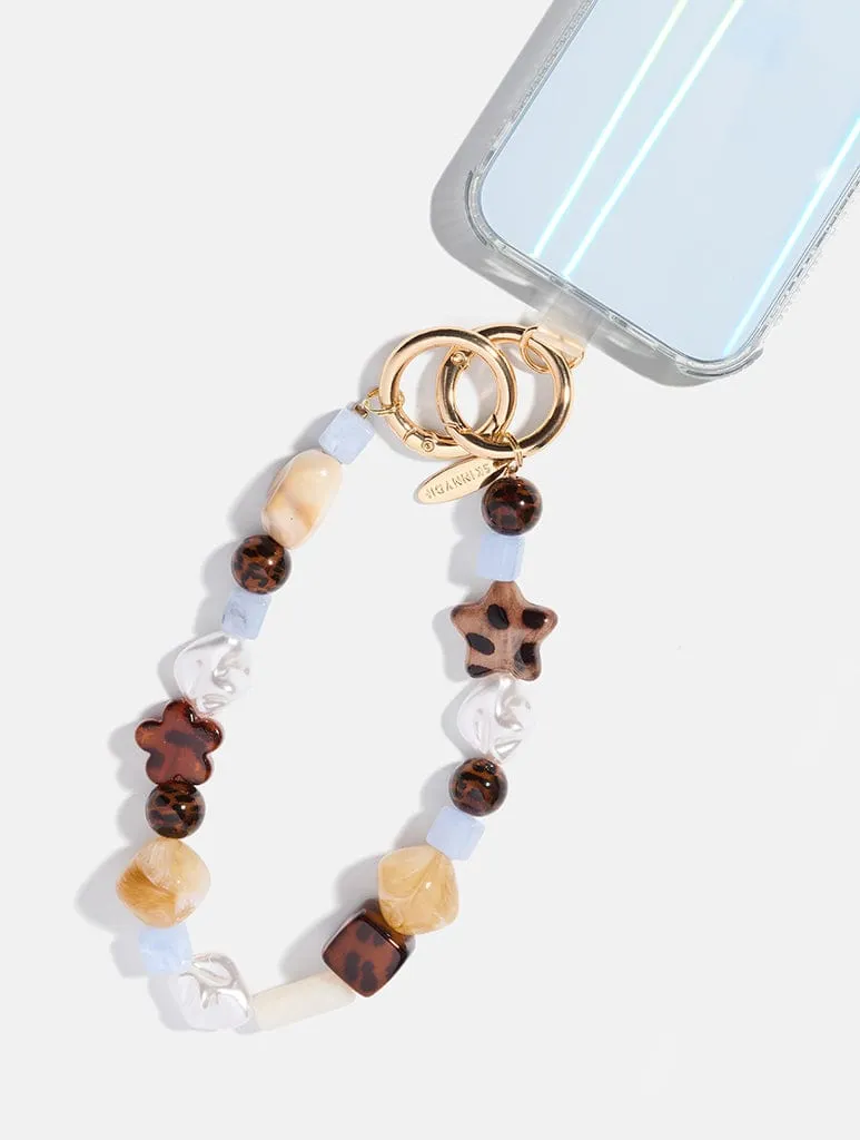 Tortoise Shell Blue Beaded Charm Strap sold by Skinnydip London product image thumbnail 2