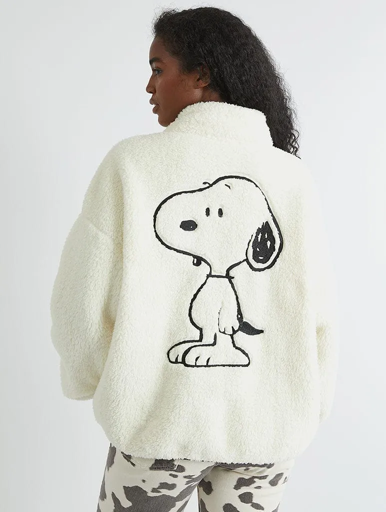 Peanuts x Skinnydip Snoopy Longline Fleece sold by Skinnydip London