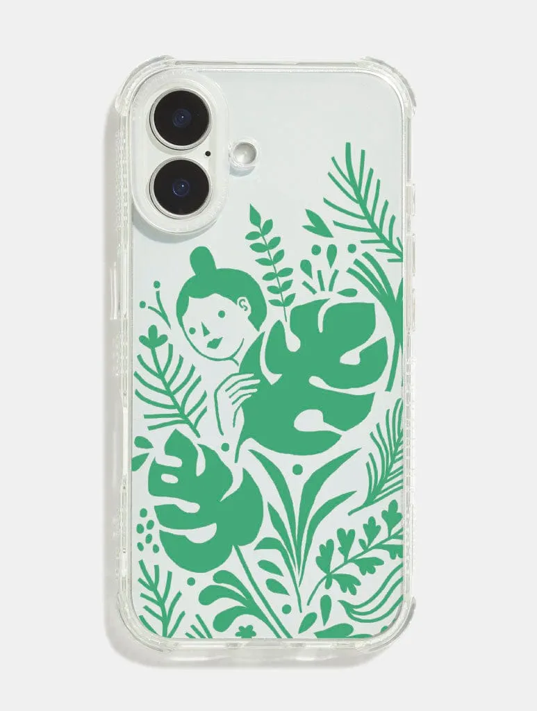 Nina Cosford x Skinnydip Plant Girl Shock iPhone Case sold by Skinnydip London