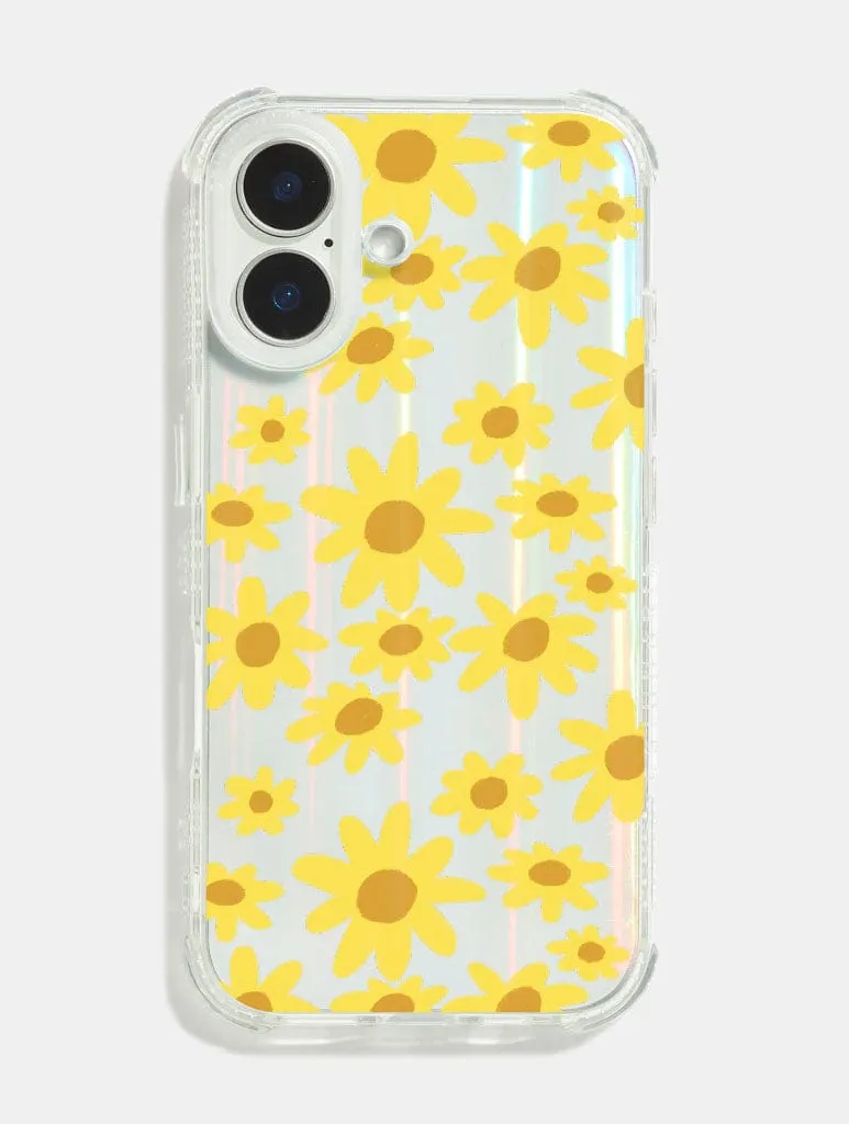 Nina Cosford x Skinnydip Yellow Flowers Shock iPhone Case sold by Skinnydip London