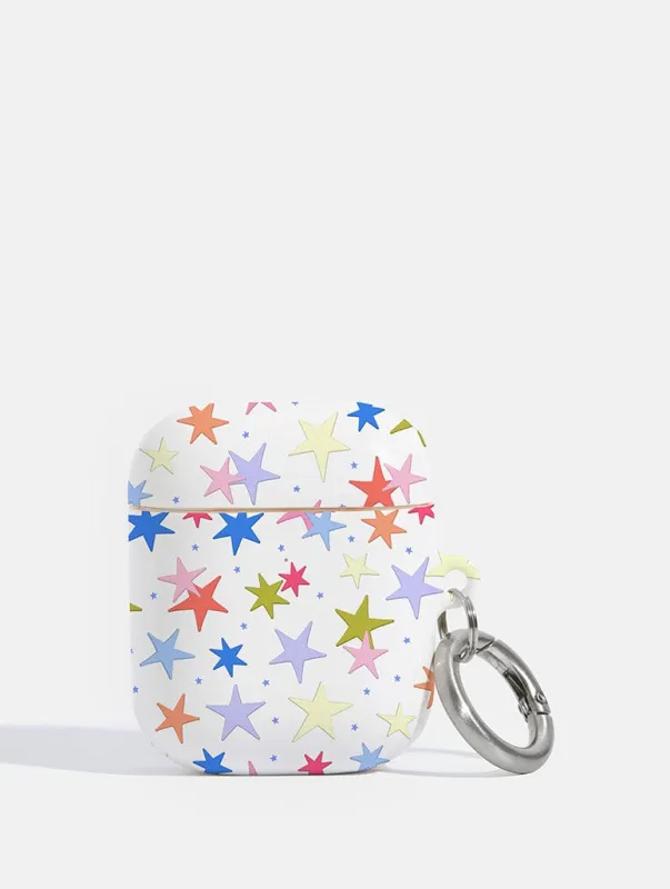 Colourful Stars AirPods Case sold by Skinnydip London